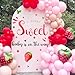 kokolap Strawberry Baby Shower Decorations Sign for Backdrop Berry Baby Gender Party Decal A Berry Sweet Baby is On The Way Decor Balloon Arch Decal Baby Girl Party Welcome Sign Newborn Pregnancy Party Supply - Image 3