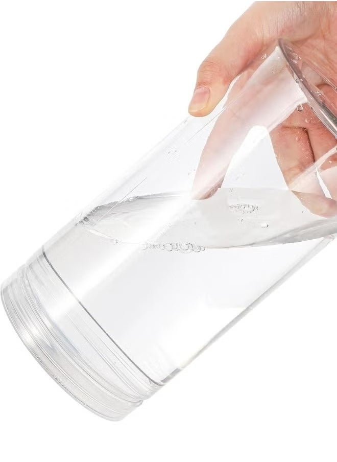 Generic - ASAQ Clear Plastic Jars, Empty Candy Storage Jars 96x1500ml, 28.5cm Height x 28.4cm Width Reusable Jar with Clear Airtight Lids, Large Round Dry Food Container for Home Kitchen Organization Nuts Noodles Made in Saudi Arabia - Image 1
