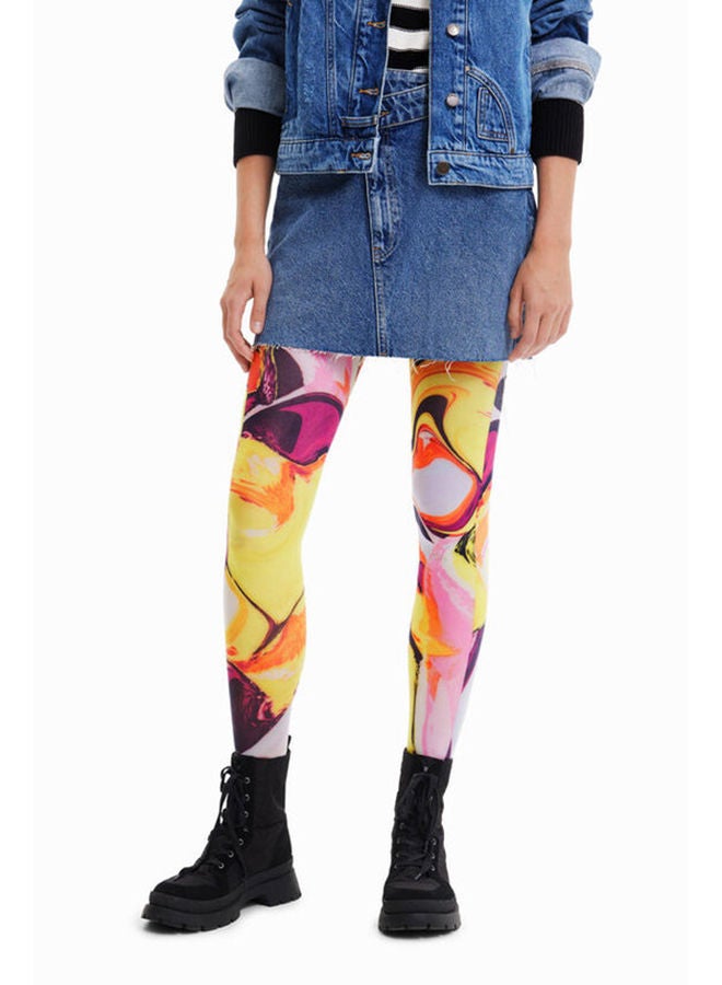 DESIGUAL جوارب فنية تجريدية  - Image 3