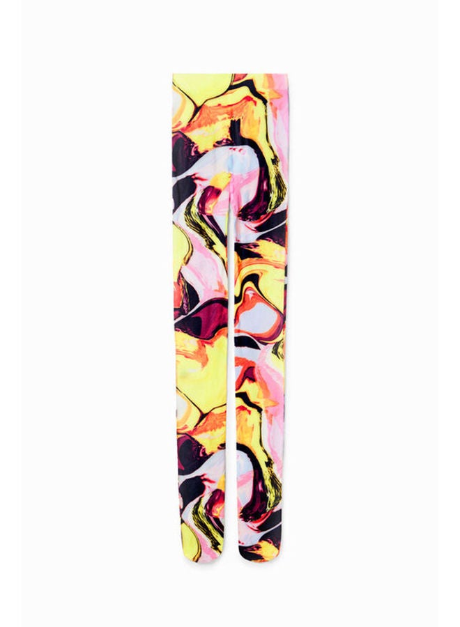 DESIGUAL جوارب فنية تجريدية  - Image 1