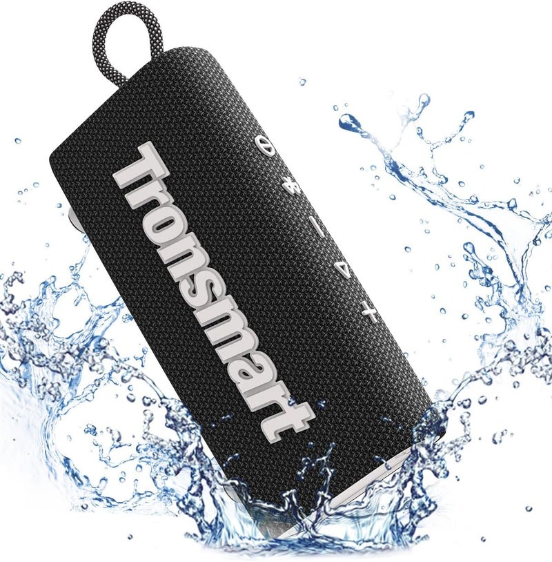 Tronsmart Portable Bluetooth Speaker, Trip Mini Speaker with Bluetooth 5.3, 20H Playtime, AUX, Mic, IPX7 Waterproof Speakers, Wireless Outdoor Speakers Shower Speaker for Beach and Bike Travel- Black - Image 1