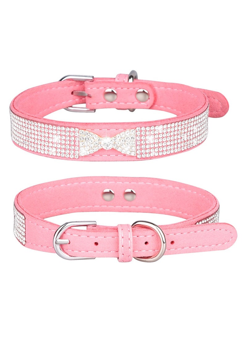 RTYY Cat Collar with Diamonds, Rhinestone Pet Collar Elastic Adjustable Collar Cat and Dog Small Pet Necklace Jewelry - Image 2
