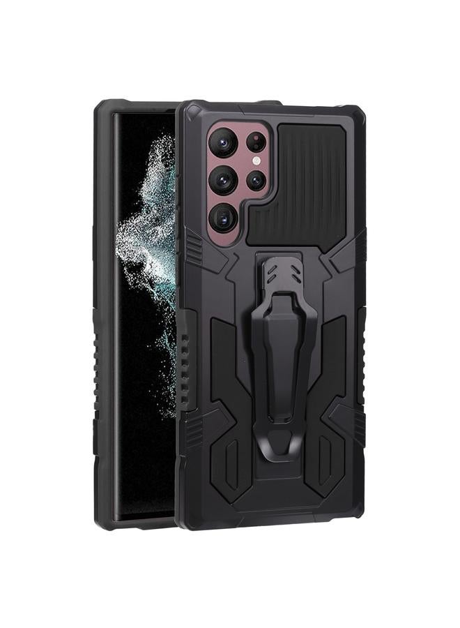 اس-توب جراب لهاتف Samsung Galaxy S22 Ultra 5G Armor Warrior مقاوم للصدمات من البولي كربونات + جراب هاتف TPU - Image 1
