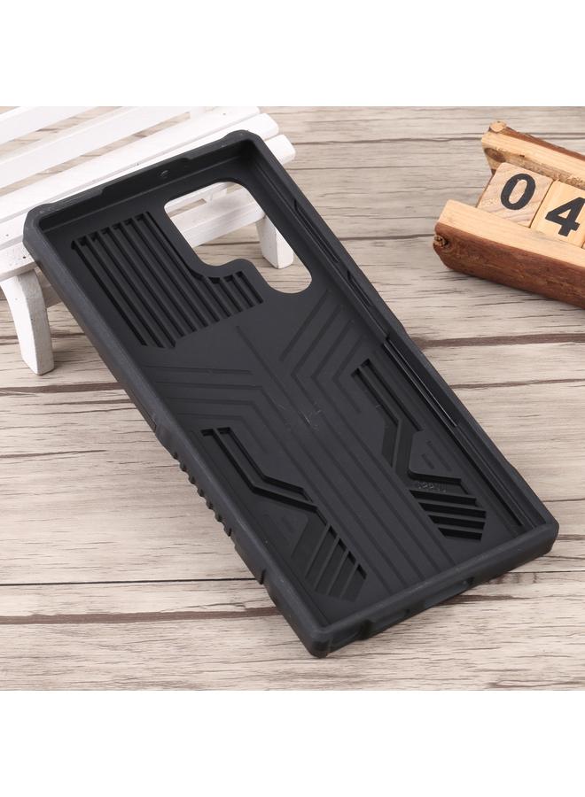 اس-توب جراب لهاتف Samsung Galaxy S22 Ultra 5G Armor Warrior مقاوم للصدمات من البولي كربونات + جراب هاتف TPU - Image 3