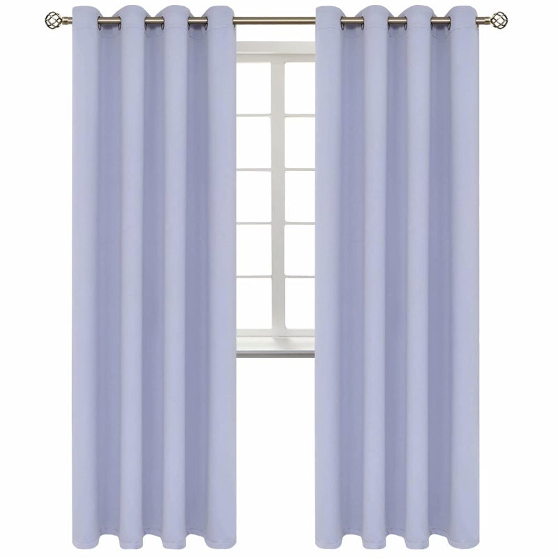 BGment Room Darkening Curtains 84 Inches Long  Grommet Thermal Insulated Drapes Window Treatment Curtains for Bedroom 2 Panels 52 x 84 Inch Lavander
