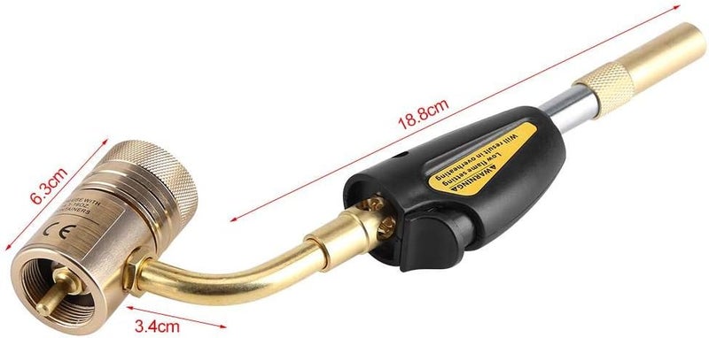 klarako Torch Swirl, Gas Self-Ignition Turbo Torch Tip Regulator Brazing Soldering Welding Plumbing Gun Tool Adjustable Swirl Flame - Image 4