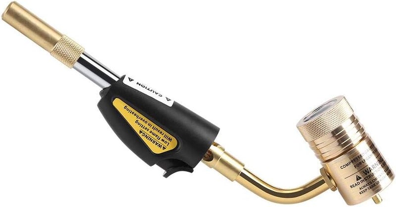 klarako Torch Swirl, Gas Self-Ignition Turbo Torch Tip Regulator Brazing Soldering Welding Plumbing Gun Tool Adjustable Swirl Flame - Image 5