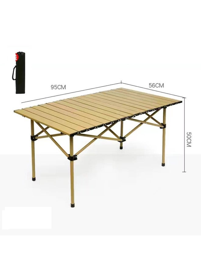 ATM Portable Aluminum Folding Camping Table - 95 cm x 57cm x 50cm  - Image 2
