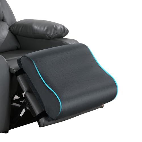 ROYALAY Adjustable Recliner Leg Rest Cushion, Widen and Thicken Recliner Footrest Extender, Wave Shape Lumbar Support Pillow with Adjustable Elastic Straps, Suitable for Bed Chair Sofa Back Support - Image 1