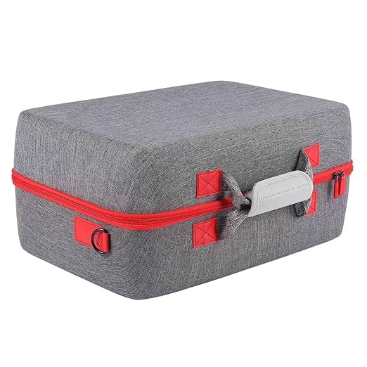 PSS Storage Bag for PS5 Slim, Hard Travel Carrying Case Compatible for PS5 Slim, Waterproof Shoulder Bag with Both Side Compartments Travel Accessories for PS5 Slim Disk/ Digital (Grey) - Image 5