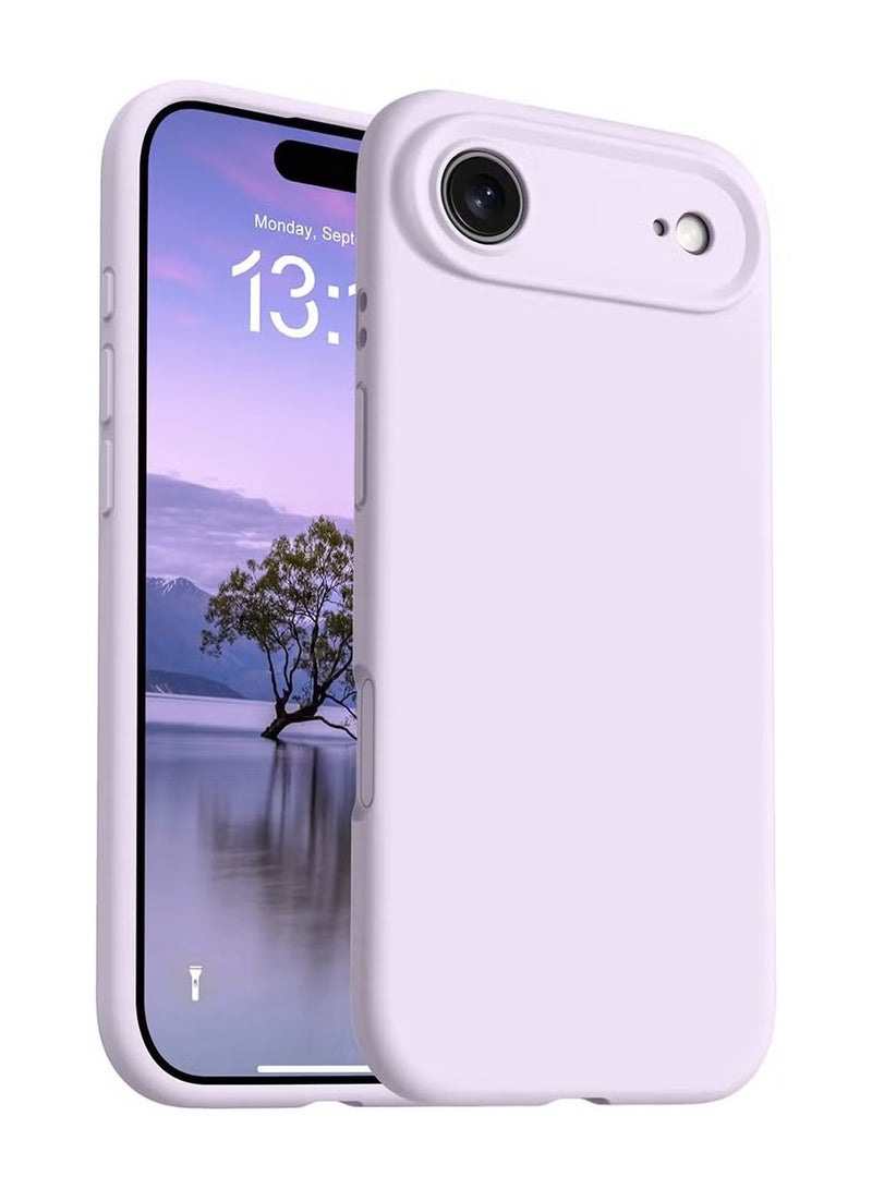 general Premium Liquid Silicone Slim Case for iPhone 17 Air – Ultra-Soft Microfiber Lining & Shockproof Drop Protection – Lavender Purple - Image 1