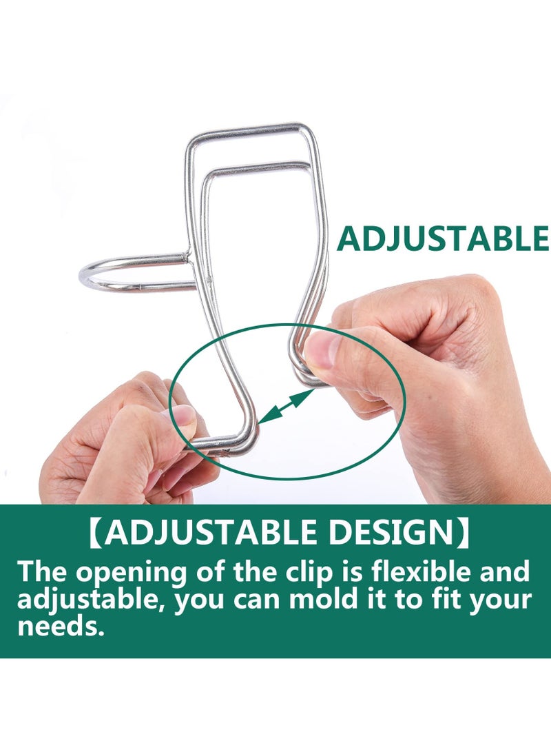 SYOSI SYOSI Adjustable Shape Washing Machine, Laundry Tub Hose Guide Clip, Universal Utility Sink Hose Clamp, 304 Stainless Steel - Image 2