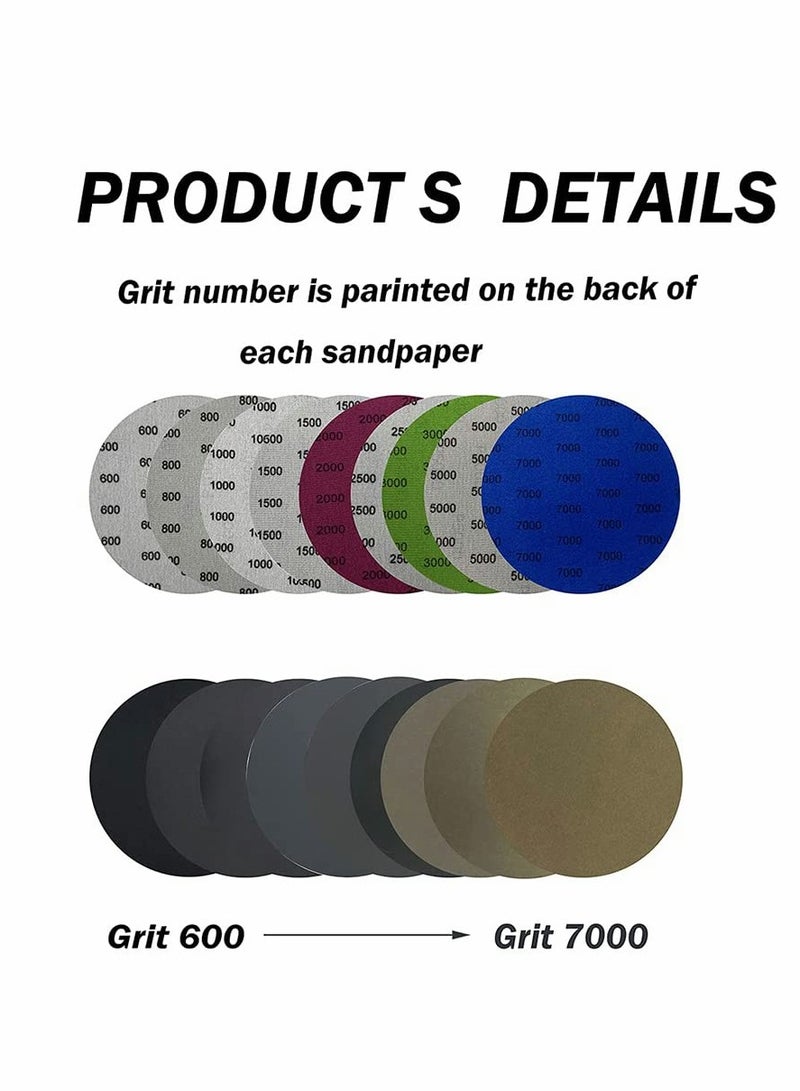 1000 Grit Wet Dry Sandpaper, 25 PCS 6 Inch Sanding Discs with Hook and Loop Back, Premium Silicon Carbide Abrasive Polishing Sandpaper Pads for Auto, Wood or Metal Polishing - Image 5