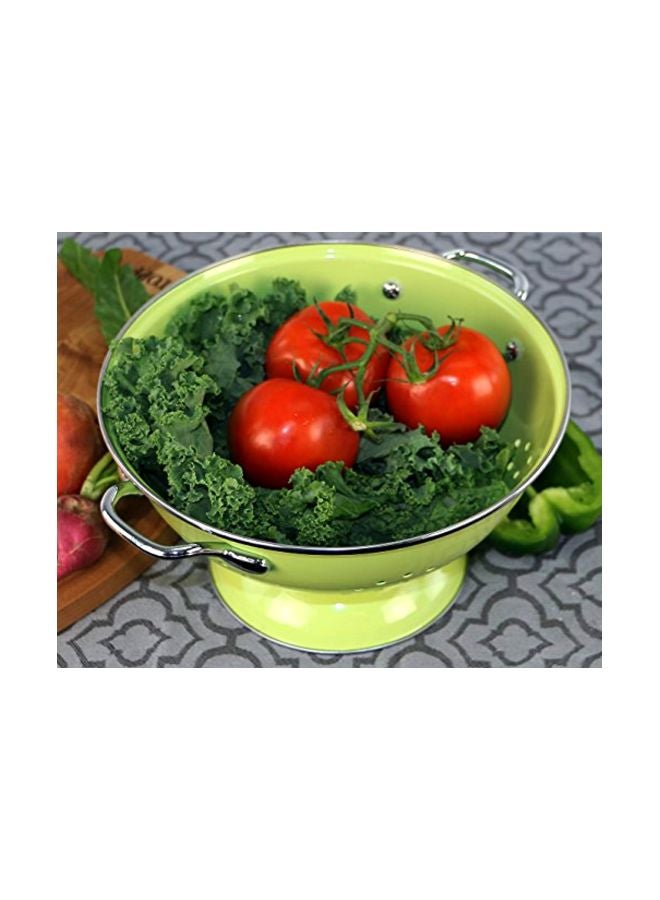 Reston Lloyd Calypso Basics by Reston Lloyd Powder Coated Enameled Colander, 3 Quart, Lime - Image 2