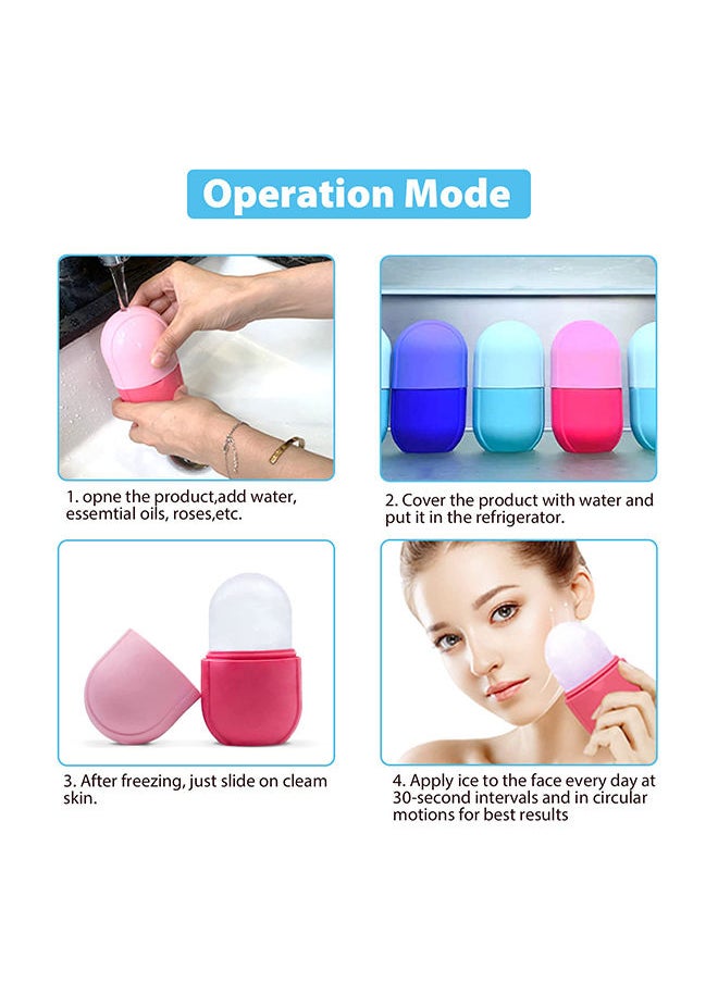 XiuWoo - Ice Face Roller Ice Facial Mold Reusable Silicone Ice Cube Trays - Image 1