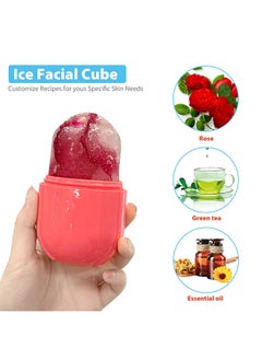 XiuWoo Ice Face Roller Ice Facial Mold Reusable Silicone Ice Cube Trays  - Image 5