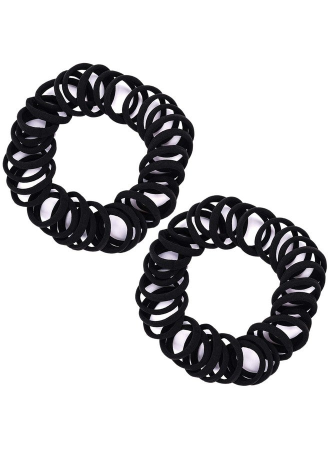 TEMPERIA (30 Pcs) Hair Band for Women & Girls - Elastic Ponytail Hairband Ties Accessories - Premium Rubber Band - Black (DN01) - Image 1