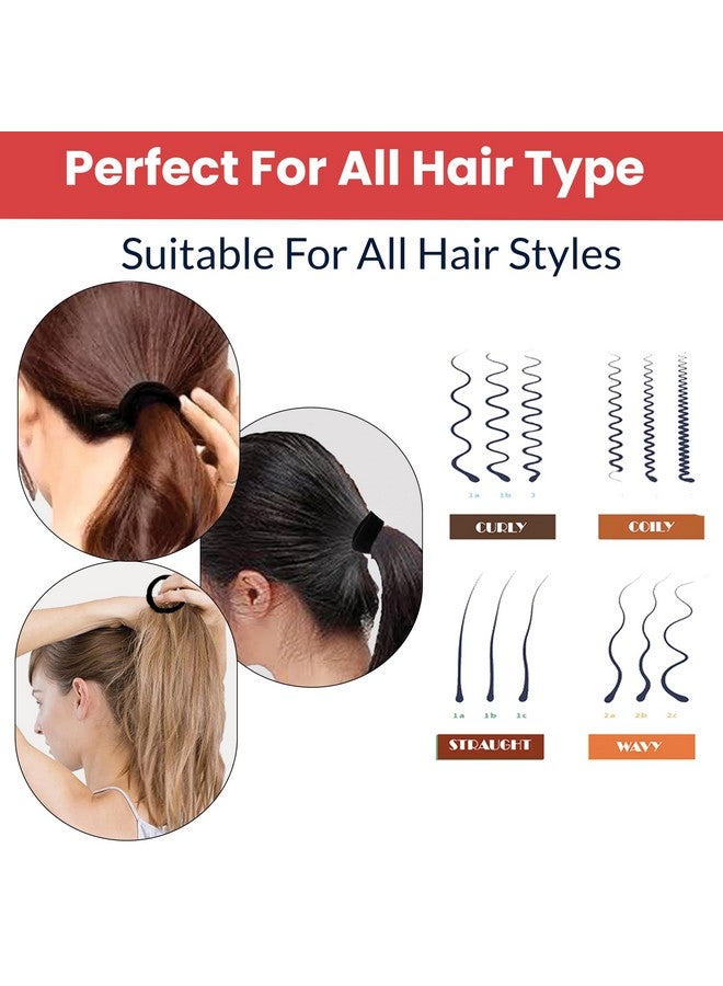 TEMPERIA (30 Pcs) Hair Band for Women & Girls - Elastic Ponytail Hairband Ties Accessories - Premium Rubber Band - Black (DN01) - Image 5