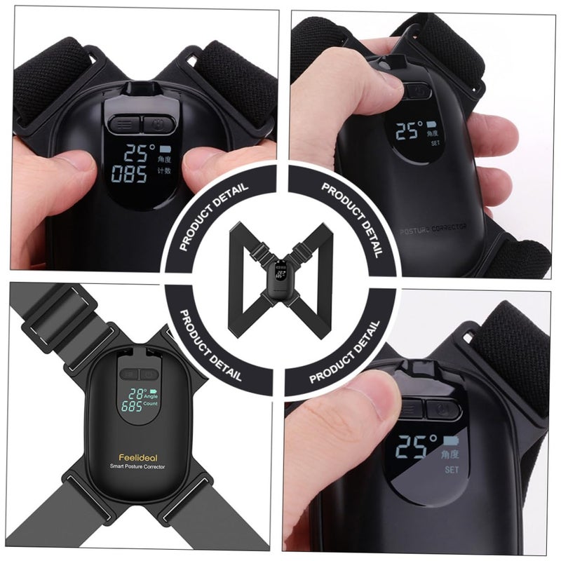Posture Corrector For Men With Vibration Back Trainer Ergonomic Shoulder Support 1 Piece - Image 5