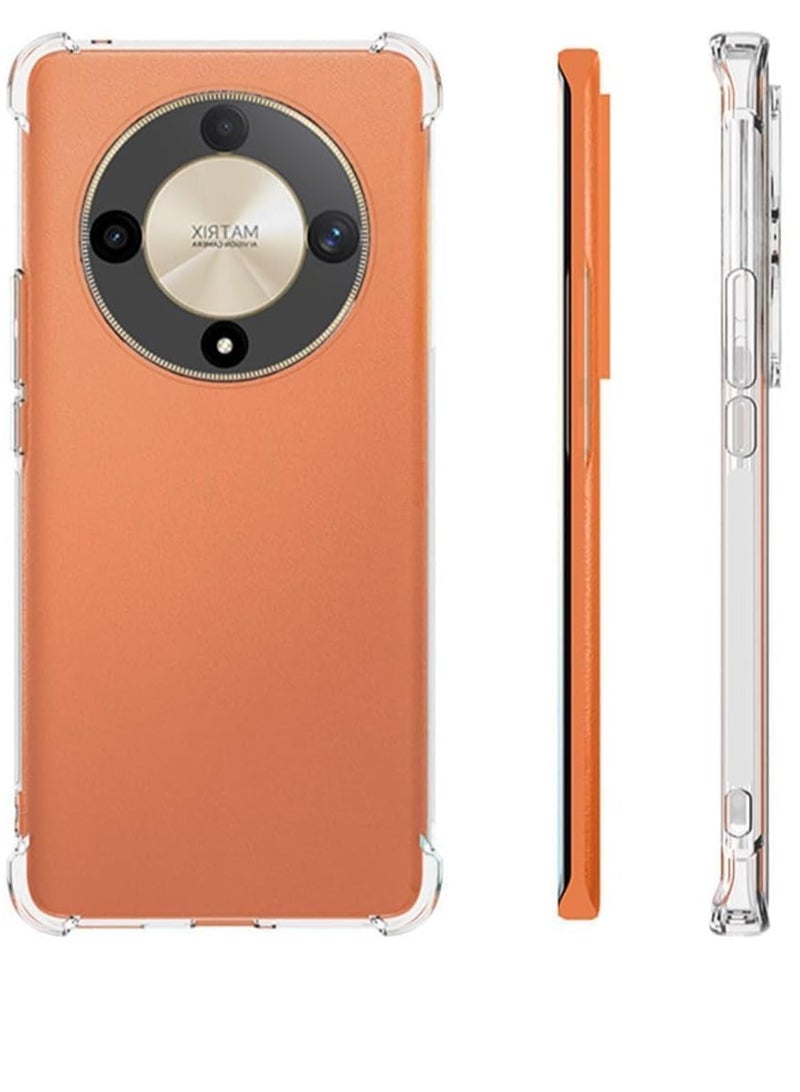 إلترازون Honor X9b 5G Clear Case – Includes 2 Tempered Glass Screen Protectors, Slim Design with Anti-Drop and Anti-Scratch Protection - Image 2