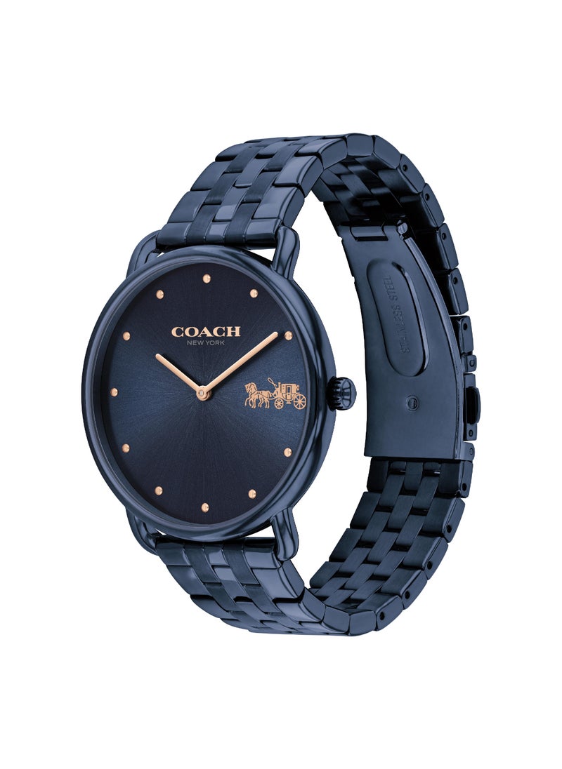 COACH - Round Analog Women's Blue Case Watch - 14504297 - Image 1