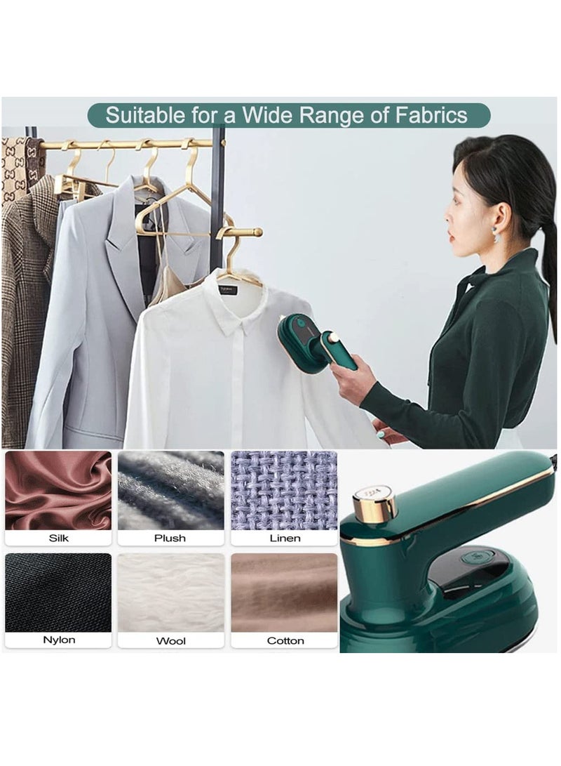 Mini Steam Iron, Hand-Held Electric Iron, Folding Hanging Ironing Machine 180 ° Rotary Hand-Held Steam Iron, Suitable for Travel, Business Travel and Home Ironing Machine  - Image 2