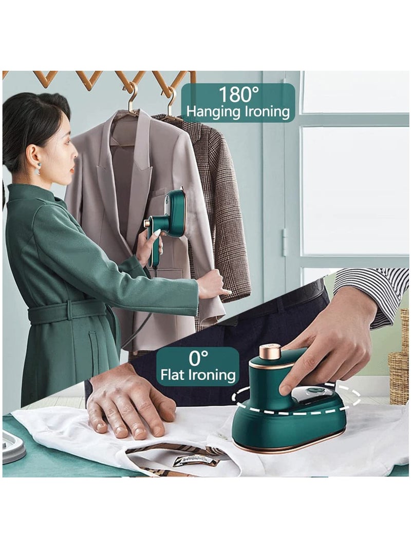 Mini Steam Iron, Hand-Held Electric Iron, Folding Hanging Ironing Machine 180 ° Rotary Hand-Held Steam Iron, Suitable for Travel, Business Travel and Home Ironing Machine  - Image 4