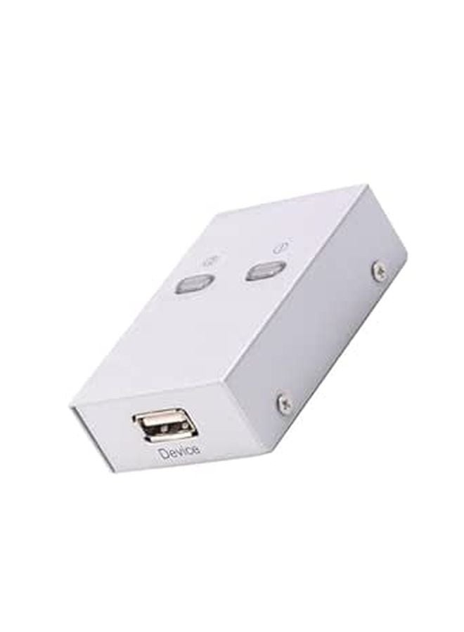 USB 2.0 Printer Scanner Sharing Device Automatic Selector for Two Computers Home Office - Image 1
