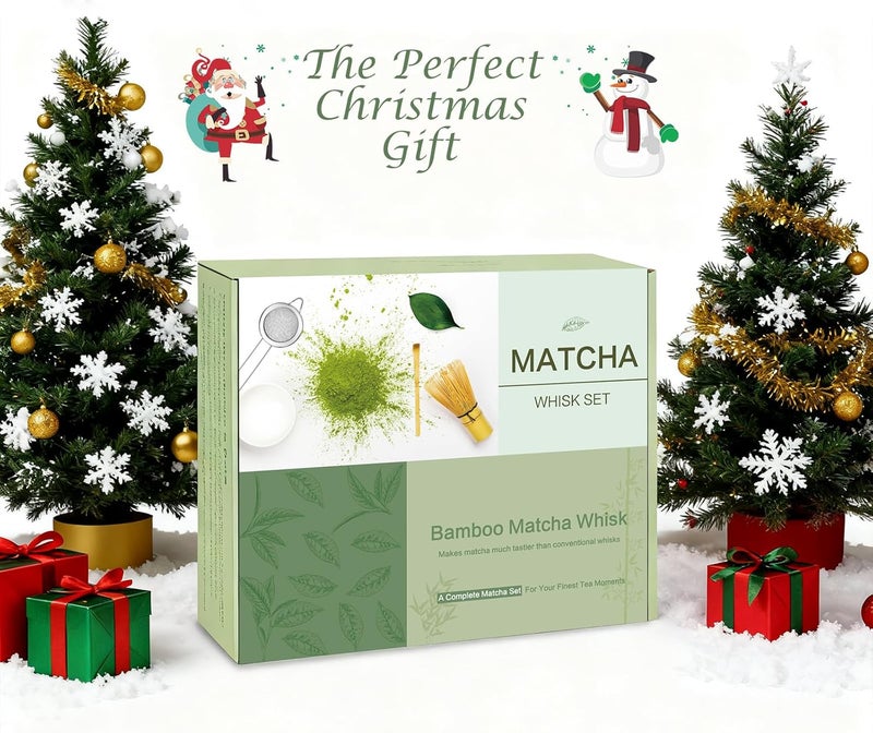 Collabell Matcha Whisk Set, Premium Ceramic Bowl with Spout, Bamboo Whisk, Chasen Holder, Sifter, Scoop, Complete Tea Making Kit for Matcha Lovers, Beginner Starter Set for Lump-Free Matcha Green Tea Gift - Image 2