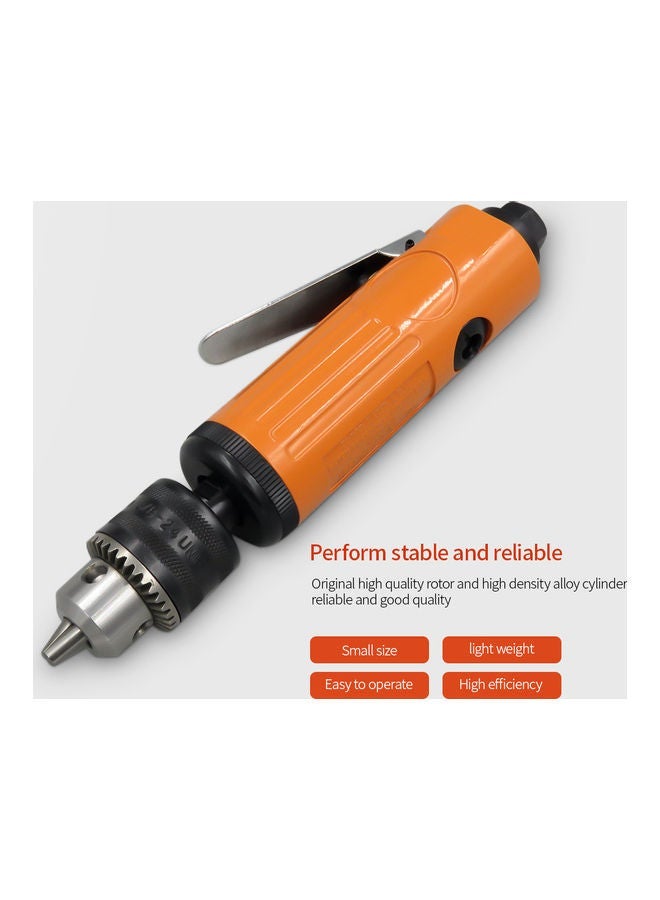 NIBEMINENT 3/8" Straight Air Drilling Machine Orange 22x5.5x7cm - Image 5