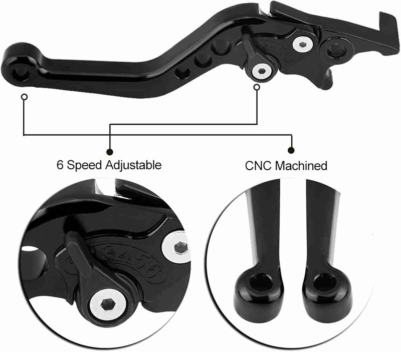 Heat resistant ZJchao CNC Aluminum Alloy Motorcycle Scooter Double Disc Brake Lever Enhancing Stability Security Eye catching GY6 Xmax 400 Riders (Black) Rare find Cost-effective pick Neat shape Multi-color available build Rack sorted local inventory Short time available Market diverse application fit Regular scheduled transit Repeated use trusted quality Local inventory listed item Scratch resistant Trusted all-purpose quality Withstand KSA hot weather Luxury premium item Processed natural substance Natural tone color options Home practical item Condition adaptive build Climate adapted upgraded quality Wide usage compatibility Main road full logistics cover Replaceable parts All-round well-engineered practical build Reduce daily hassle - Image 4