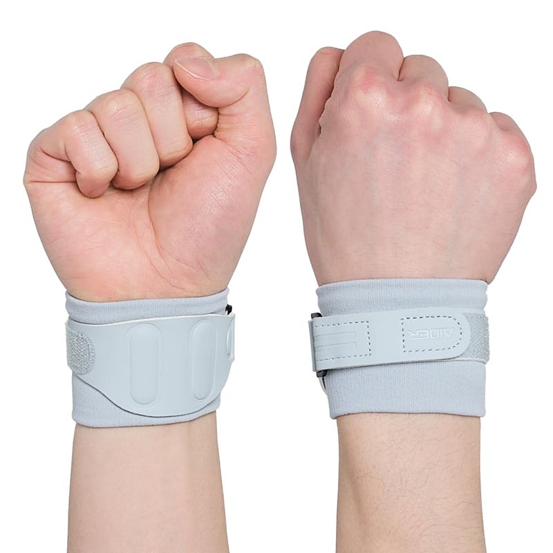 Aider Daily Grip Wrist Brace for Carpal Tunnel Wrist Pain Arthritis Relief Ideal for Typing Sports Driving Designed by Physical Therapist Adjustable One Size Blue 1 Count - Image 1
