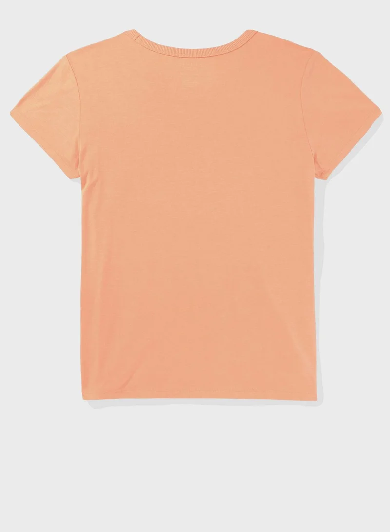امريكان ايجل Essential Crew Neck Knitted T-Shirt
