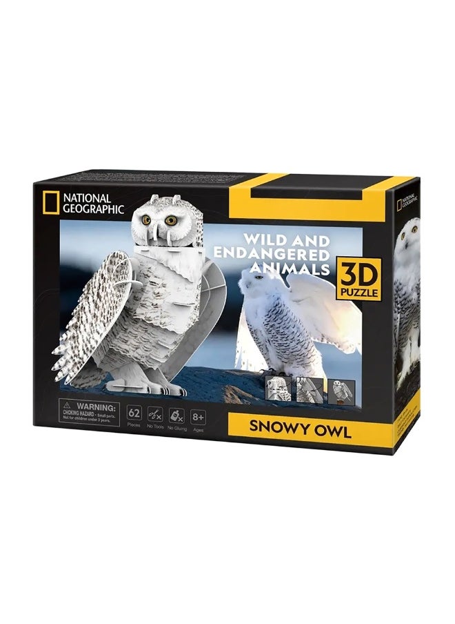 Snowy Owl 3D Puzzle (62 Pieces) - pzsku/Z12D2B3BF5865971B3790Z/45/_/1725275694/75bfc6ec-f6a2-48bc-8b03-d36343f239aa