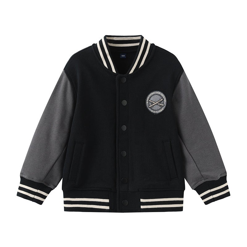 Children'S Baseball Jacket Spring & Fall Sports Baseball Jacket For Boys And Girls Terry Japanese Style Kidsren'S Clothing Excellent - Image 1