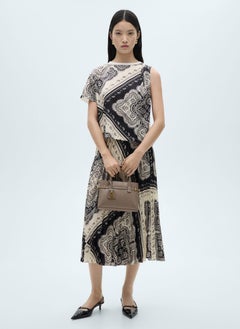 MANGO Paisley-Print Pleated Skirt  - Image 4