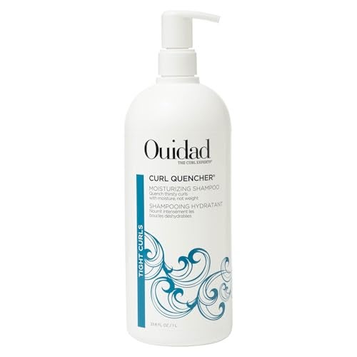 Ouidad Curl Quencher Moisturizing Shampoo 338 fl oz Nourished Hydrated Curls Vegan Color Safe Shampoo with Chamomile Vitamin A E For Tight Curls No Silicones Sulfates Parabens