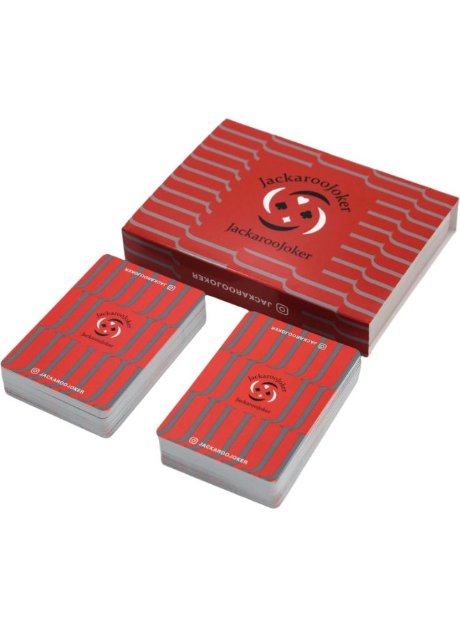 JACKAROOJOKER Standard Poker Size 100% Plastic Playing Cards Twin Pack, Waterproof & Durable Casino-Grade Decks, 2 Decks - Image 2