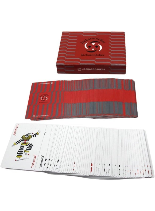 JACKAROOJOKER Standard Poker Size 100% Plastic Playing Cards Twin Pack, Waterproof & Durable Casino-Grade Decks, 2 Decks - Image 3