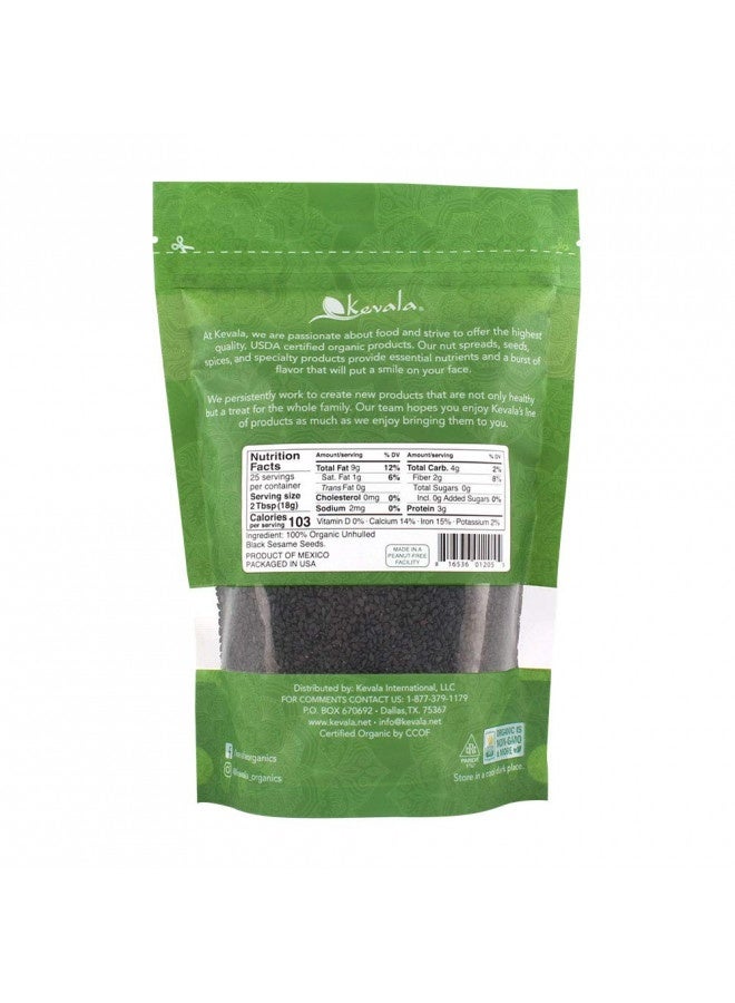 Kevala Organic Black Raw And Unhulled Sesame Seeds, 1 Pound 16 oz - Image 2