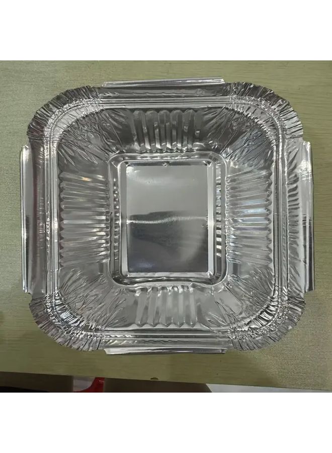 Disposable Aluminum Foil Pans With Lids 20Pcs Durable Recyclable Food Storage Trays - Image 2