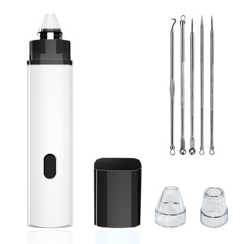 Blackhead Machine Acne Needles Tools Set 3 Suction Nozzles Vacuum Adsorption Soft Suction Oil Removal - Image 1