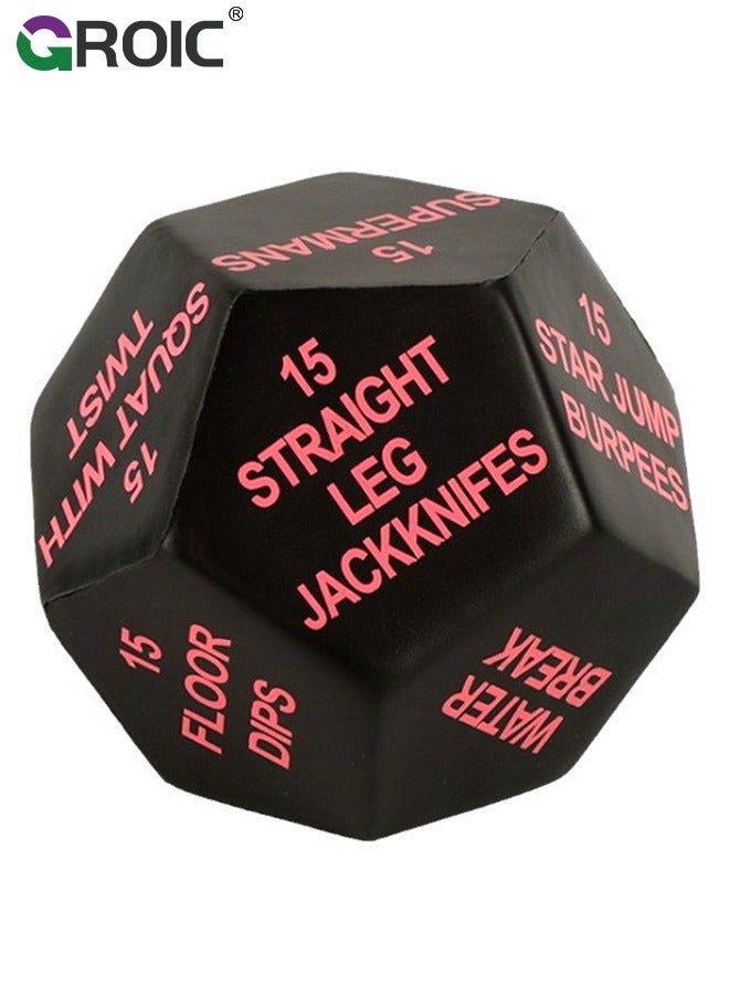 GROIC Workout Dice,Fitness Dice,Fun Workout Games,Exercise Equipment,Exercise Dice for Workouts,Exercise Dice for Fitness, Gym Workouts, WOD, Home Bodyweight HIIT - Image 1