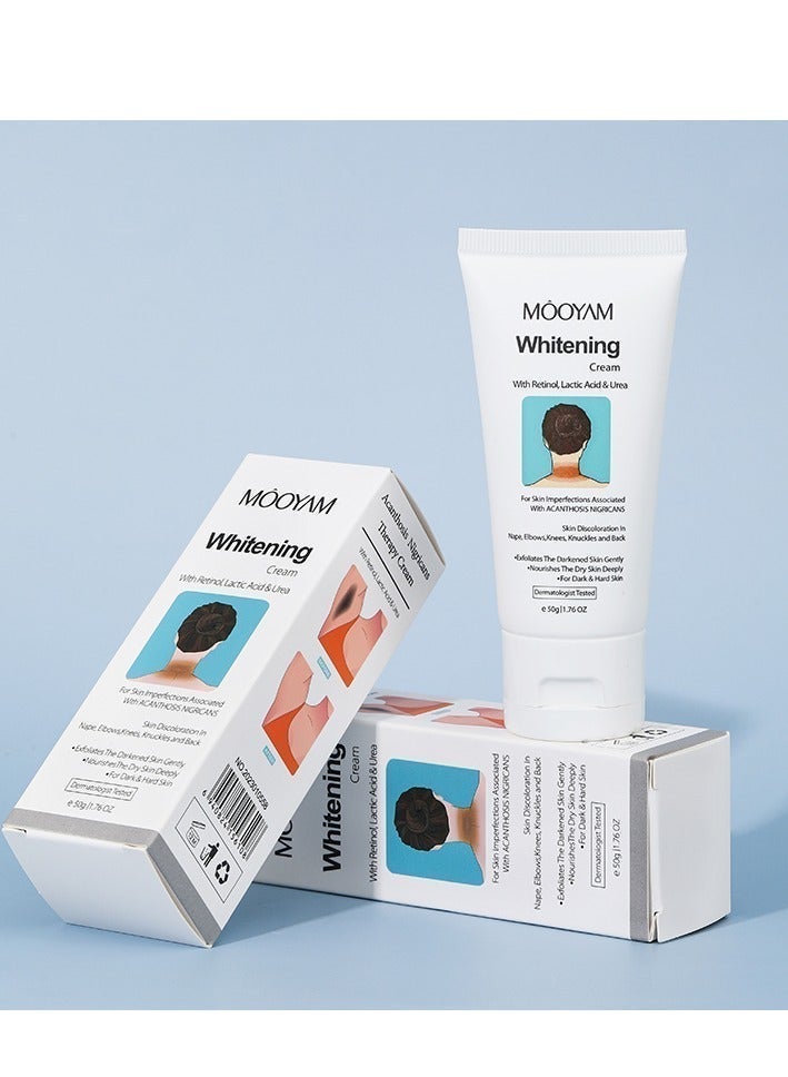 MOOYAM Whitening Cream, with Retinol, Lactic Acid and Urea, for Darkened Skin on Body Exfoliates Dark Spots, for Dark and Hard Skin - Image 5