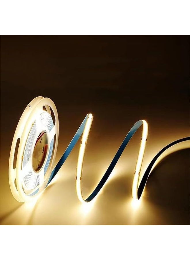Panasonic 24V COB LED Strip 5m Warm White 3000K LED Strip Light With Driver, Self-Adhesive, Indoor And Outdoor Lighting Home Decoration With Transformers - Image 2