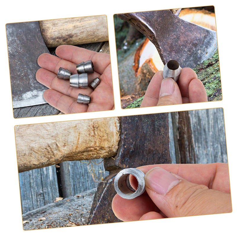 8Pcs Axe Tool Reinforcement Tapered Handles Easy Installation Size 1.40X1.00X1.00CM - Image 4