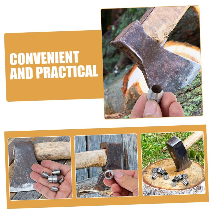 8Pcs Axe Tool Reinforcement Tapered Handles Easy Installation Size 1.40X1.00X1.00CM - Image 5