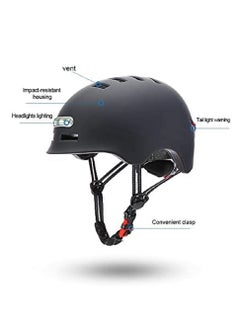 Generic 2022 NEW Lamp Cycling Smart Tail Light Bike Adult Helmet Electric Bicycle MTB Road Scooter For Sport Urban Helmet Men Women(L: 58-61cm) BLUE  - Image 3