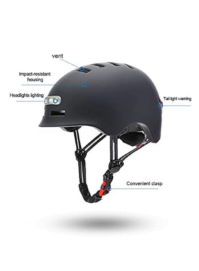 Generic 2022 NEW Lamp Cycling Smart Tail Light Bike Adult Helmet Electric Bicycle MTB Road Scooter For Sport Urban Helmet Men Women(L: 58-61cm) BLUE  - Image 3