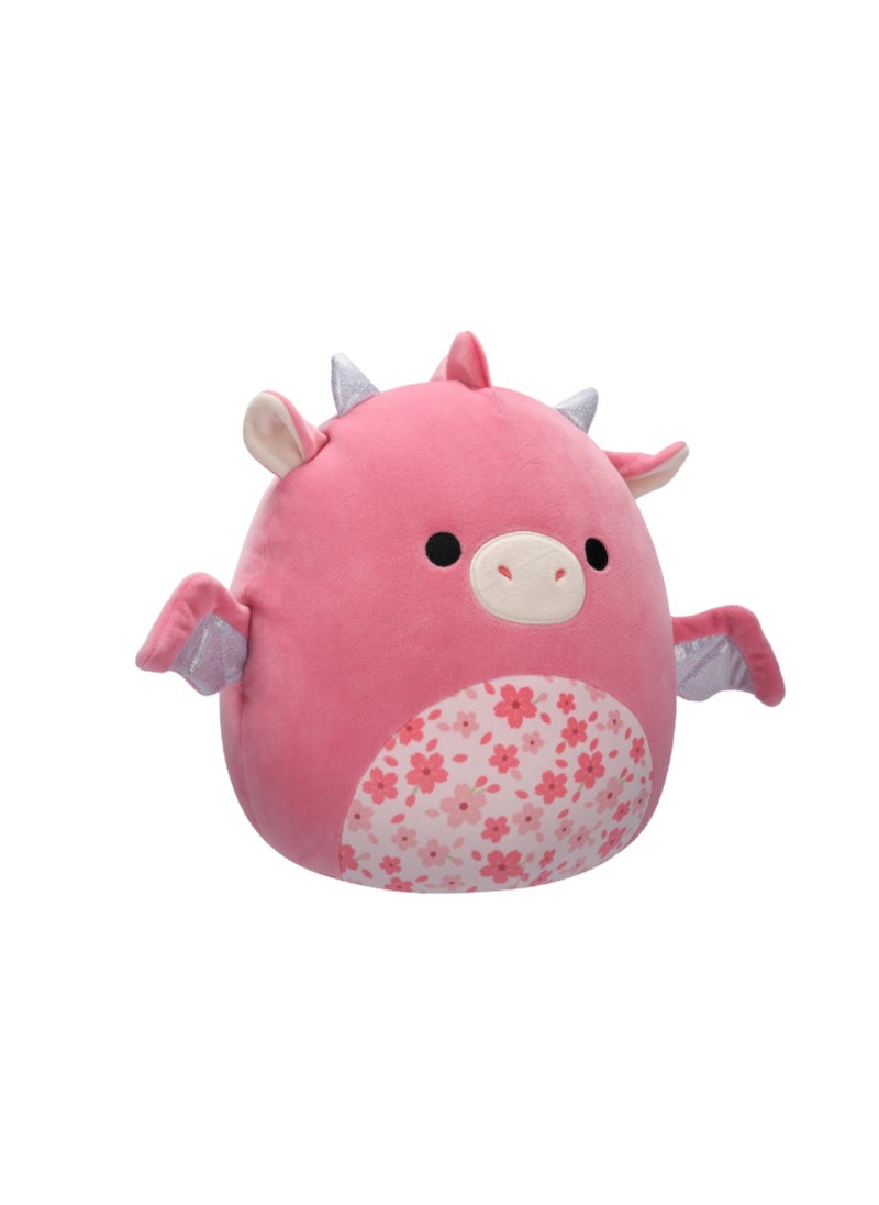 Squishmallows - 12 inch Medium Plush Aegi Pink Dragon with Sakura Flower Belly Officially Licensed Kellytoy Plush Toy Colorful Soft Gift for Kids Girls & Boys Washable Squishy Stuff Toy Multicolor All Age - Image 1